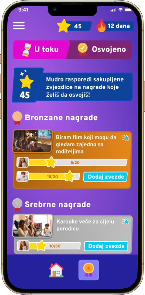 MyTurn aplikacija prikazana na iPhone-u sa interfejsom za upravljanje zadacima